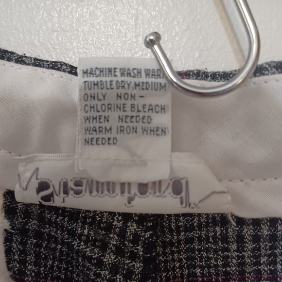 Glen Plaid Pants Dark Academia Career Work Office Size 14 Ankle Length Vintage - Picture 13 of 13